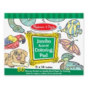  Melissa & Doug Jumbo Coloring Pad   Animals Toys & Games