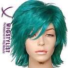 PH018 Teal Short Spike Punk Cosplay Party Wig