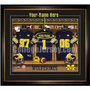  Michigan Wolverines Jersey Print Memorabilia. Sports 