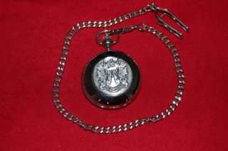 Kelly Heraldic Family Coat of Arms Crest Pocket Watch  
