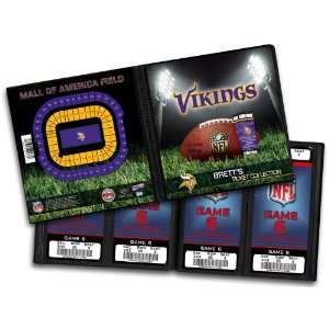  Personalized Minnesota Vikings NFL Ticket Album: Sports 