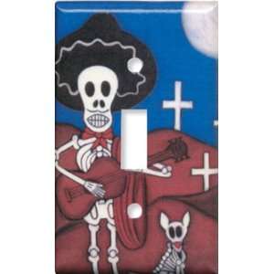    Switch Plate Cover Art Companeros Day of the Dead S