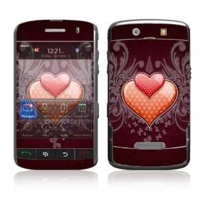 BlackBerry Storm 9500, 9530 Decal Skin   Double Hearts 