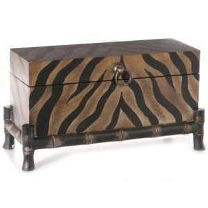  Painted Zebra Accent Box