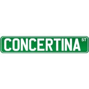  New  Concertina St .  Street Sign Instruments