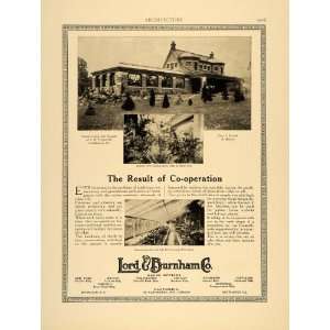 1915 Ad Lord Burnham Greenhouse Conservatory G. Lovatt Architecture 