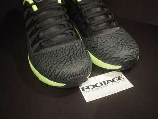 2011 Nike Air Jordan CMFT COMFORT MAX XI 11 Viz Air BLACK VOLT CEMENT 