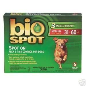  Bio Spot Flea & Tick Control Dogs OVER 60 lbs. 3 Month 