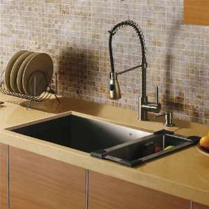  Vigo VG15009 Undermount Single Bowl Kitchen Sink with 