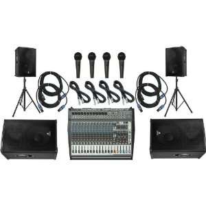  Behringer PMP6000/B1520 PRO Mains & Monitors PA Package 