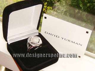 David Yurman 11mm Pave Diamond Size 7 Infinity Ring retail $1250.00 