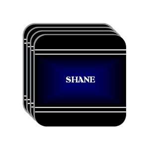   SHANE Set of 4 Mini Mousepad Coasters (black design) 