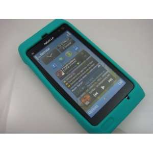  TURQUOISE Soft Silicone Skin Cover Case for Nokia N8 [In 