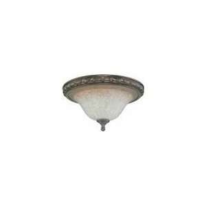   Light 16 Flush Dome W/ Corvo Amber Wash Glass  