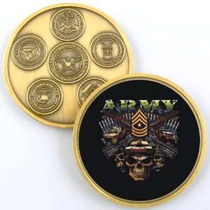  ARMY RANK E 9 SERGEANT MAJOR CHALLENGE COIN YP362 