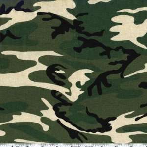  60 Wide Cotton Rib Knit Camo Olive Fabric By The Yard 