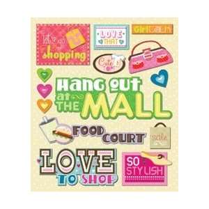  K&Company Sticker Medley Mall; 6 Items/Order Arts, Crafts 