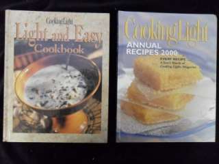 LOT 8 Cooking Light Annual COOKBOOKS, Healthy Recipes, 1990 2000 