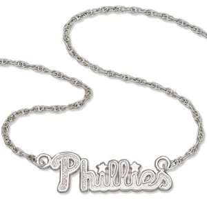   Phillies Phillies Sterling Silver Script Necklace