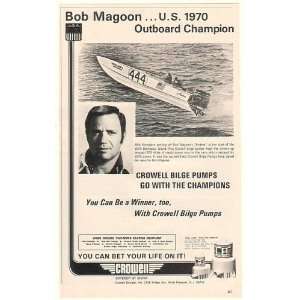  1971 Outboard Champion Bob Magoon Andrea Boat Crowell 