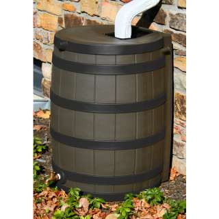 Rain Wizard Oak Banded Rain Barrel   50 Gallons  