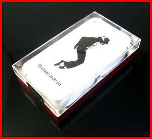 New Michael Jackson Hard Cover Case iPhone 4 4G White  