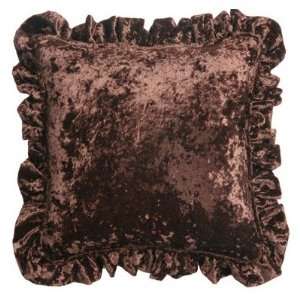  Crushed Velvet Square Pillow with Self Cord