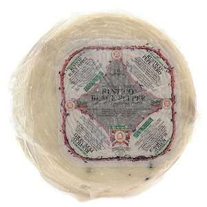 Italian Sheep Cheese Rustico w/Black Pepper 1 lb.:  Grocery 