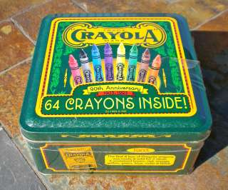   Anniversary CRAYOLA CRAYONS Collectors Tin 64 CRAYONS Sealed  