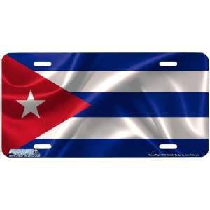 487 Cuban Flag Cuban Flag License Plates Car Auto Novelty Front 