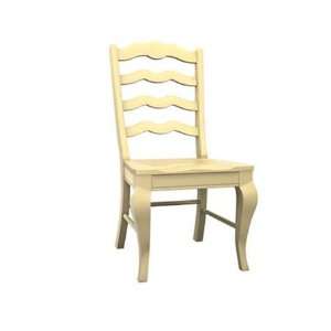  Color Cuisine Ladderback Side Chair Canary Finish (Set of 