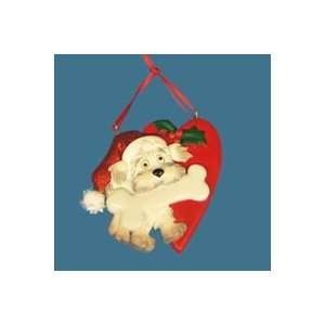  Pack of 12 Scruffy Dog Heart Bone Christmas Ornaments for 