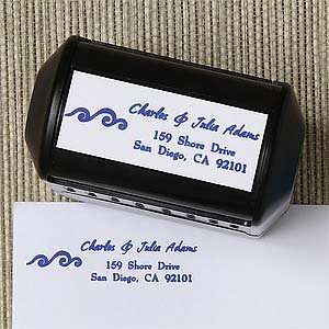    Sea Shore Waves Personalized Address Stamps