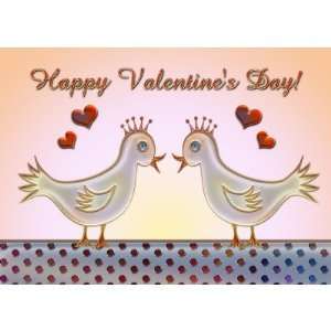Cute Love Bird Valentine Card