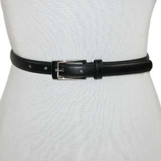 CTM Womens Skinny Leather Belt 847164001128  
