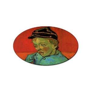  The Schoolboy Camille Roulin By Vincent Van Gogh Oval 