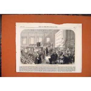  Ragged School Pupils Exeter Hall Prizes 1868 Old Print 