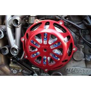  Ducati RED Engine Clutch Cover Hypermotard Sport 1000 S 
