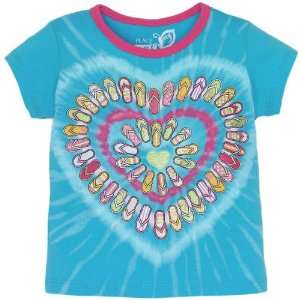  The Childrens Place Girls Tie dye Hearts Graphic Shirt 