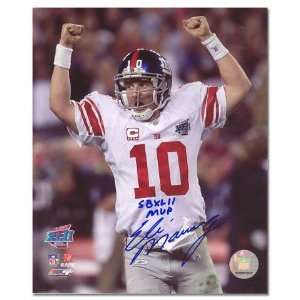 Eli Manning New York Giants   Super Bowl Celebration   Autographed 