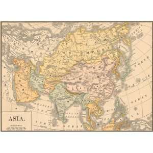  McNally 1886 Antique Map of Asia