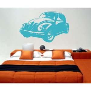   Decal Sticker Wall Graphic Car VW Bug Racing Hippie Retro Room Beetle