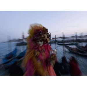 Venice Carnival, San Marco Square with San Giorgio Island in 