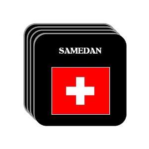  Switzerland   SAMEDAN Set of 4 Mini Mousepad Coasters 