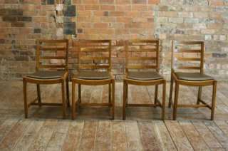 Fabulous Oak Dining Table & 4 Ladder back Chairs Designed by GORDON 