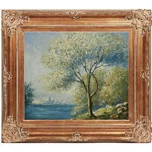    Framed Monet Antibes, View of Salis Oil Painting