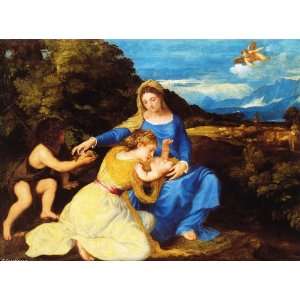  FRAMED oil paintings   Titian   Tiziano Vecelli   24 x 18 
