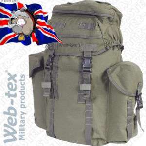 Webtex Army Patrol Pack Green Rucksack RAF Day Sack Bag  