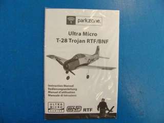   Micro T 28 T28 Trojan RTF R/C RC Electric Airplane PKZU1500  