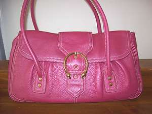 VIA SPIGA large pink textured leather hobo handbag/purse with serpent 